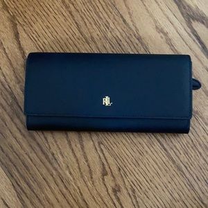 Lauren Ralph Lauren black genuine leather wallet